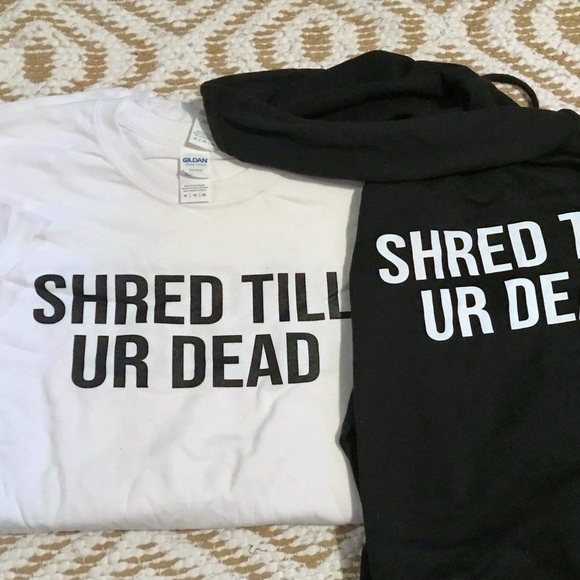 SHRED TILL UR DEAD Novelty crew neck - Picture 5 of 6